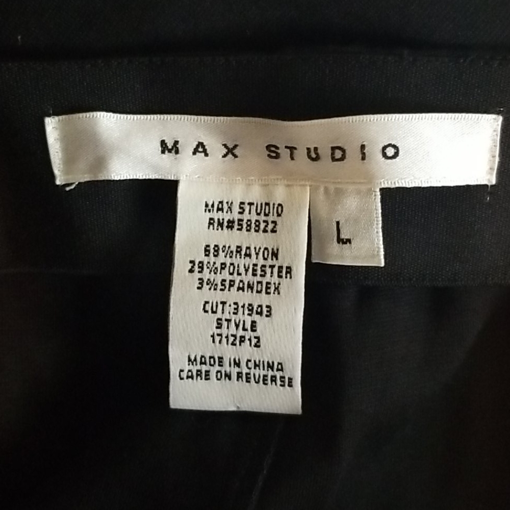 Max Studio Strechy black skirt - Picture 3 of 5